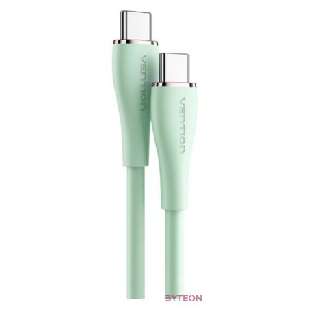 Cable USB-C 2.0 to USB-C Vention TAWGG 1,5m PD 100W  Light Green Silicone