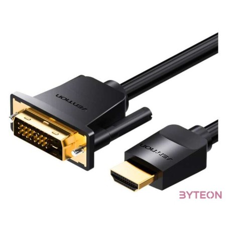 Kabel HDMI do DVI (241) Vention ABFBJ 5m, 4K 60Hz, 1080P 60Hz (Czarny)