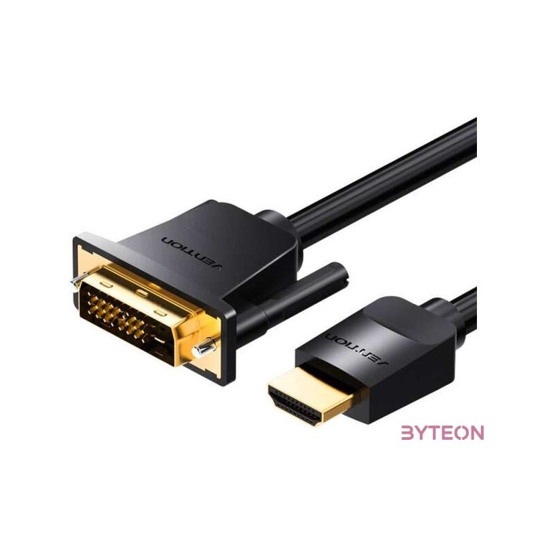 Kabel HDMI do DVI (241) Vention ABFBI 3m, 4K 60Hz, 1080P 60Hz (Czarny)