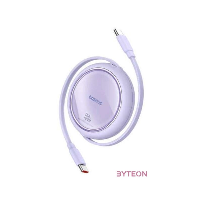 Baseus Free2Draw USB-C - USB-C kábel, PD, 100 W, 1 m (lila)