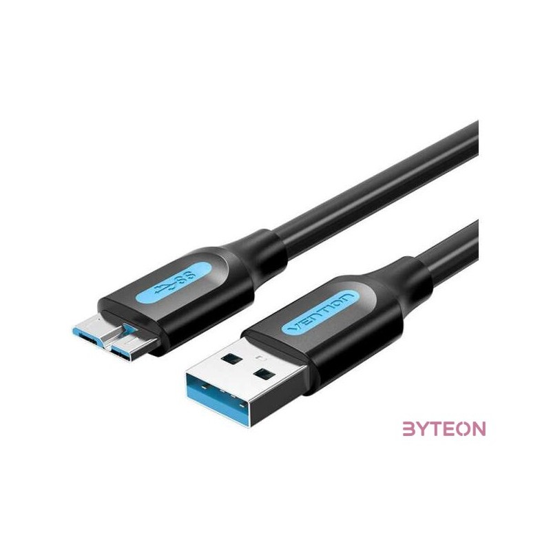 USB 3.0 A to Micro-B cable Vention COPBF 2A 1m Black PVC