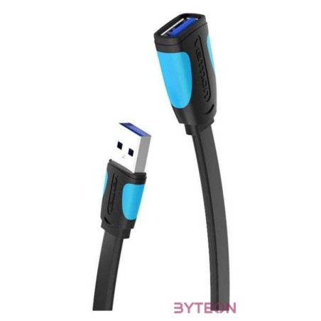 Flat USB 3.0 extender Vention VAS-A13-B300 3m Black