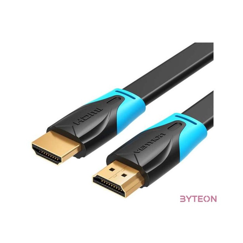 Flat HDMI Cable Vention VAA-B02-L100 1m 4K 60Hz (Black)
