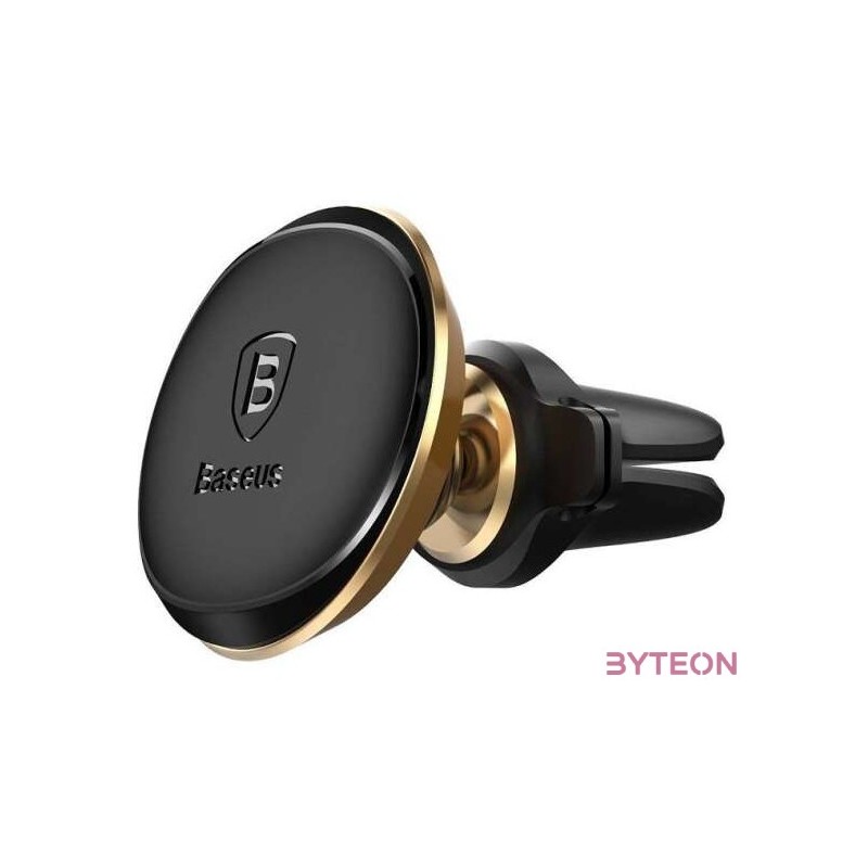 Baseus Magnetic Air Vent Car Mount Holder with cable clip Gold