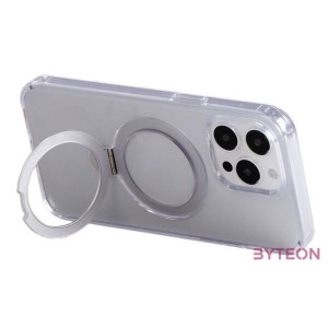Magnetic protective phone case with holder Joyroom JR-BP004 for iPhone 15 (transparent)
