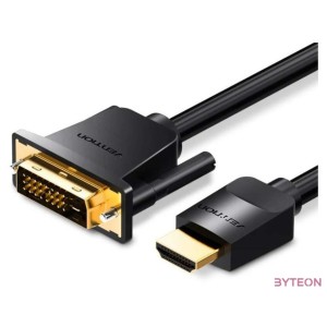 Kabel HDMI do DVI (241) Vention ABFBI 3m, 4K 60Hz, 1080P 60Hz (Czarny)