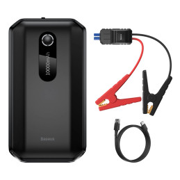 Baseus Super Energy Car Jump Starter Powerbank / Indító, 10000mAh, 1000A, USB (fekete)