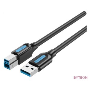 USB 3.0 A to B cable Vention COOBI 3m Black PVC
