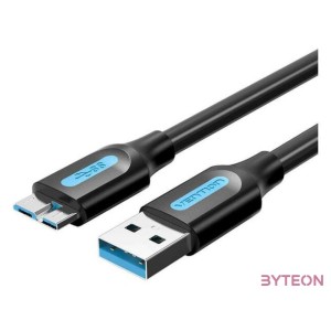 USB 3.0 A to Micro-B cable Vention COPBF 2A 1m Black PVC