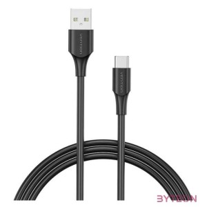 USB 2.0 A to USB-C Cable Vention CTHBF 3A 1m Black