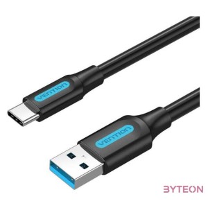 USB 3.0 A to USB-C Cable Vention COZBF 3A 1m Black PVC
