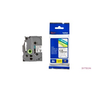 Brother TZE-141 (18mm, 8m) laminált szalag - Átlátszó