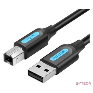 USB 2.0 A to B cable Vention COQBJ 2A 5m Black PVC