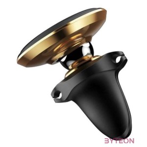 Baseus Magnetic Air Vent Car Mount Holder with cable clip Gold