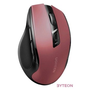 UGREEN MU006 Vezeték nélküli egér, 2,4 GHz  Bluetooth 5.0 (piros)