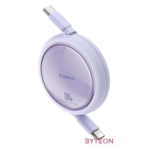 Baseus Free2Draw USB-C - USB-C kábel, PD, 100 W, 1 m (lila)