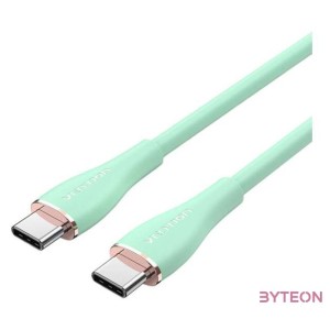Cable USB-C 2.0 to USB-C Vention TAWGG 1,5m PD 100W  Light Green Silicone