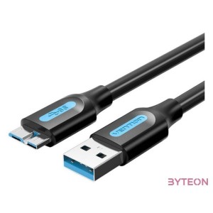 USB 3.0 A to Micro-B cable Vention COPBF 2A 1m Black PVC