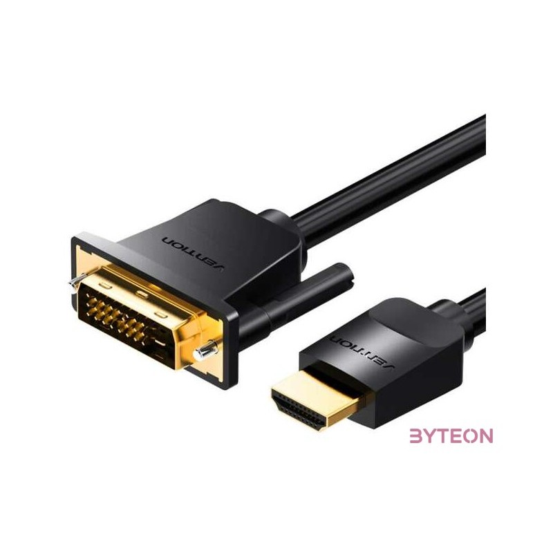 Kabel HDMI do DVI (241) Vention ABFBF 1m, 4K 60Hz, 1080P 60Hz (Czarny)