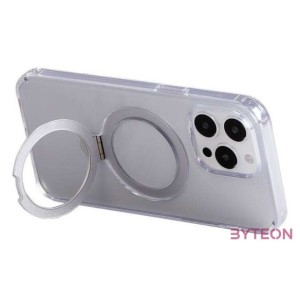 Magnetic protective phone case with holder Joyroom JR-BP004 for iPhone 15 Pro (transparent)
