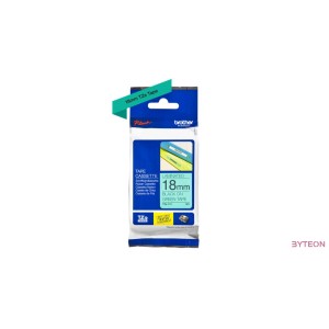 Brother TZE-741 (18mm, 8m) laminált szalag - Zöld