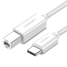 "UGREEN US241 CB USB 2.0 kábel nyomtatóhoz, 1m (fehér) "