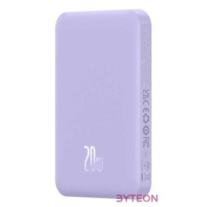 Baseus Mágneses Mini Powerbank, 5000mAh, 20W (lila)