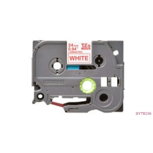 Brother TZE-252 (24mm, 8m) laminált szalag - Fehér