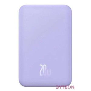 Baseus Mágneses Mini Powerbank, 5000mAh, 20W (lila)
