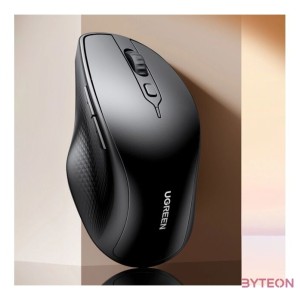 UGREEN 90395 Ergonomikus vezeték nélküli egér (fekete)