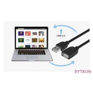 Extension Cable USB 2.0 Vention VAS-A44-B050 0.5m Black