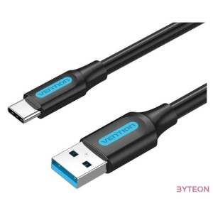 USB 3.0 A to USB-C Cable Vention COZBH 2m Black PVC