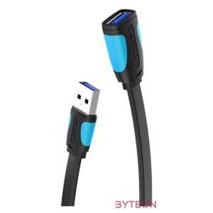 Flat USB 3.0 extender Vention VAS-A13-B150 1.5m Black