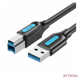 USB 3.0 A to B print cable Vention COOBF 2A 1m Black PVC