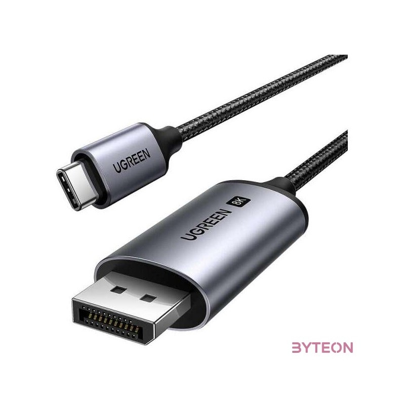 UGREEN CM556 USB-C - DisplayPort kábel, 8K, 3m (fekete)