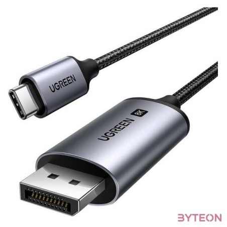 UGREEN CM556 USB-C - DisplayPort kábel, 8K, 3m (fekete)