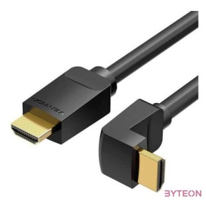 Cable HDMI 2.0 Vention AARBH 2m, Angled 90, 4K 60Hz (black)