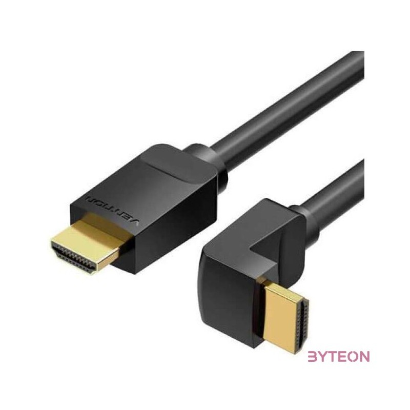 Cable HDMI 2.0 Vention AARBH 2m, Angled 90, 4K 60Hz (black)