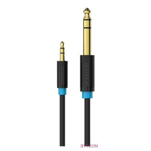 Audio Cable TRS 3.5mm to 6.35mm Vention BABBF 1m, Black