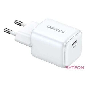 UGREEN 15326 Nexode mini töltő, USB-C, PD3.0, QC4.0, GaN, 30W (fehér)