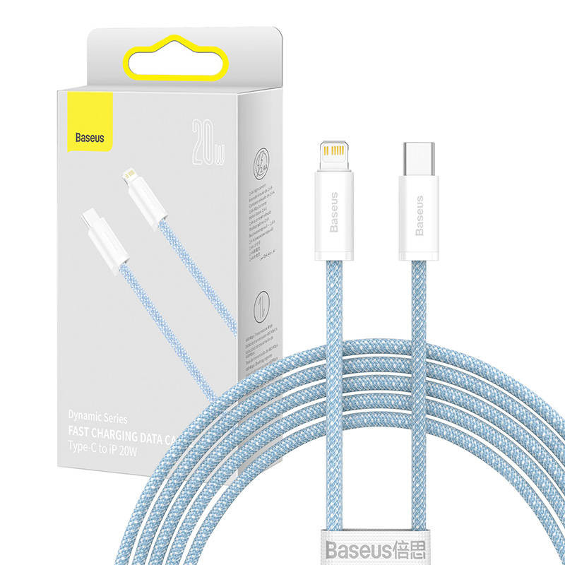 USB-C kábel a Lightning Baseus Dynamic sorozathoz, 20 W, 2 m (kék)