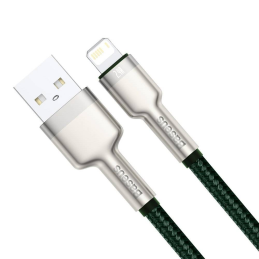 USB-kábel Lightning Baseus Cafule-hez, 2,4A, 2m (zöld)