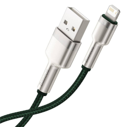 USB-kábel Lightning Baseus Cafule-hez, 2,4A, 2m (zöld)