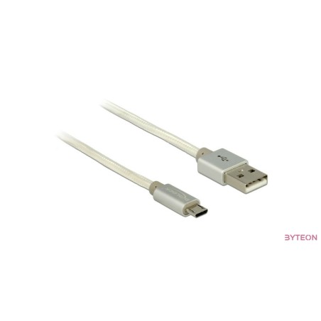 Delock 83916 USB-A apa - USB micro-B apa 1m - Fehér