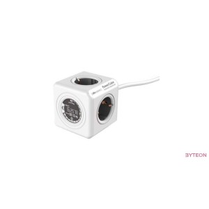 Allocacoc PowerCube Extended Monitor 4 aljzat (1.5m) - Fehér/Szürke