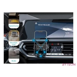 Automatic Car Phone Holder Vention KCEH0 with Clip Gray