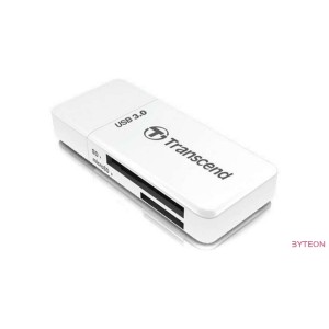 Transcend F5 Multi Card Reader (USB3.0) - Fehér