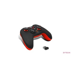 Spirit of Gamer XGP Wireless Gamepad USB [PC, PS3] - Fekete/Piros