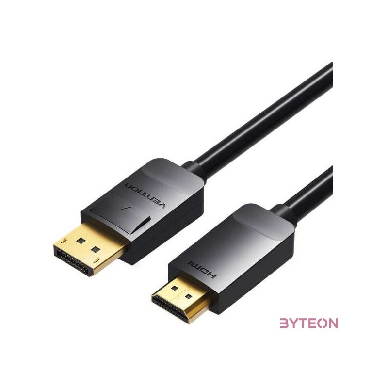 DisplayPort 1.2 to HDMI 1.4 Cable 3m Vention HADBI (Black)