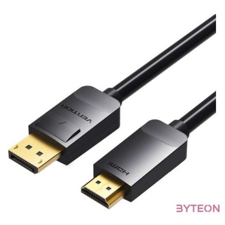 DisplayPort 1.2 to HDMI 1.4 Cable 3m Vention HADBI (Black)